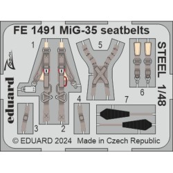 MiG-35 seatbelts STEEL  HOBBY BOSS 