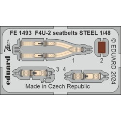 F4U-2 seatbelrs STEEL  HOBBY BOSS 