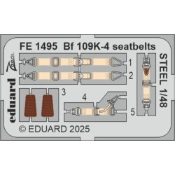 Bf 109K-4 seatbelts STEEL   EDUARD 