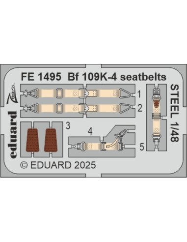 Bf 109K-4 seatbelts STEEL   EDUARD 