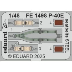 P-40E seatbelts STEEL  EDUARD 