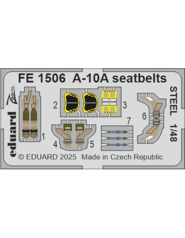 A-10A seatbelts STEEL  GREAT WALL HOBBY 