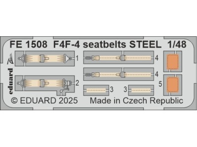 F4F-4 seatbelts STEEL  ACADEMY 