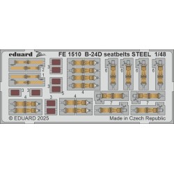 B-24D seatbelts STEEL  HOBBY BOSS 