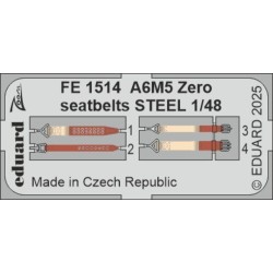 A6M5 Zero seatbelts STEEL  FINE MOLDS 