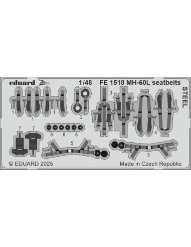 MH-60L seatbelts STEEL  ICM 