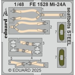 Mi-24A seatbelts STEEL  TRUMPETER 