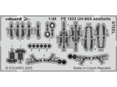 UH-60A seatbelts STEEL  ICM 