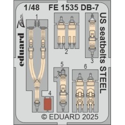 DB-7 Boston III US seatbelts STEEL  HKM 