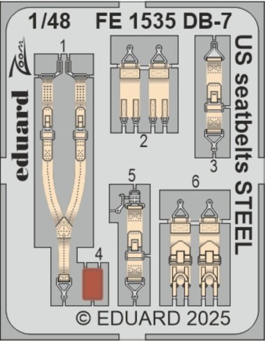 DB-7 Boston III US seatbelts STEEL  HKM 