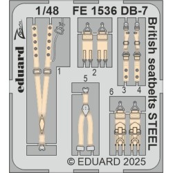 DB-7 Boston III British seatbelts STEEL  HKM 