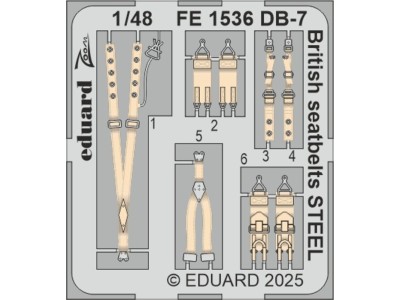 DB-7 Boston III British seatbelts STEEL  HKM 