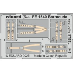 Barracuda seatbelts STEEL  TRUMPETER 