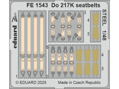 Do 217K seatbelts STEEL  ICM 