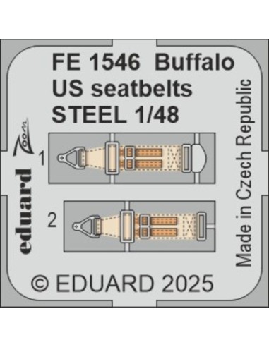 Buffalo US seatbelts STEEL  TAMIYA 