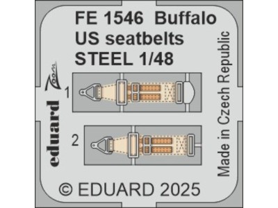 Buffalo US seatbelts STEEL  TAMIYA 