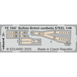 Buffalo British seatbelts STEEL  TAMIYA 