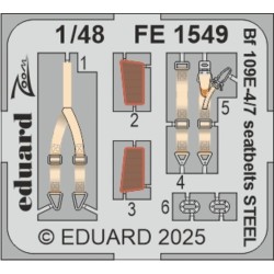 Bf 109E-4/7 seatbelts STEEL  TAMIYA 