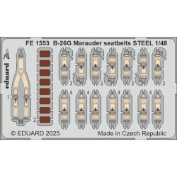 B-26F Marauder seatbelts STEEL   ICM 
