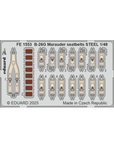B-26F Marauder seatbelts STEEL   ICM 