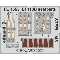 Bf 110D seatbelts STEEL  EDUARD 