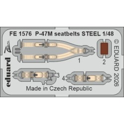 P-47M seatbelts STEEL for Miniart 
