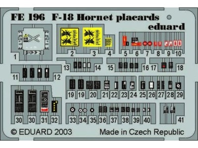 F-18 Hornet placards 