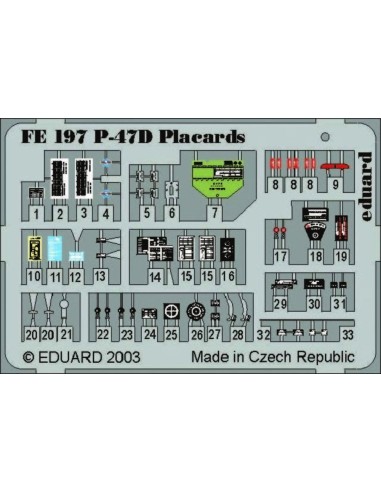 P-47D Thunderbolt Placards 