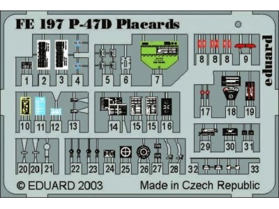 P-47D Thunderbolt Placards 