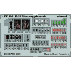 P-51 Mustang placards 