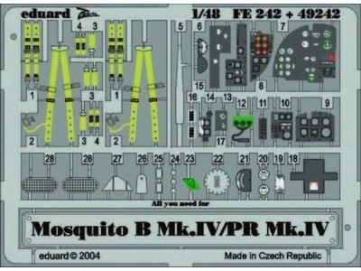 Mosquito B.Mk.IV/PR Mk.IV für Tamiya Bausatz 
