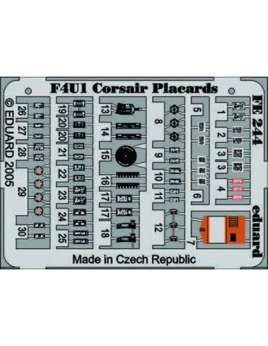 F4U-1 Corsair placards 