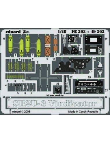 SB2U-3 Vindicator für Accurate Miniatures Bausatz 