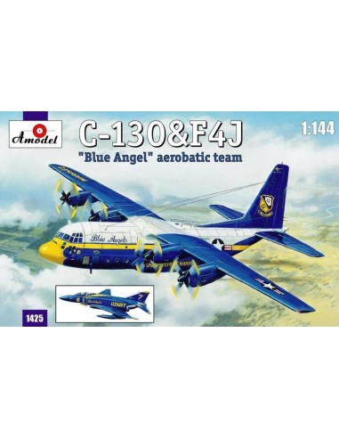 C-130 & F4J 'Blue Angel' Aerobatic team 