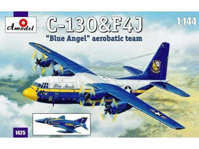 C-130 & F4J 'Blue Angel' Aerobatic team 