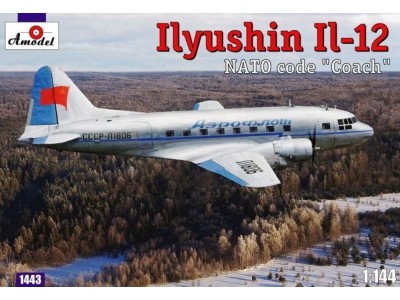 Ilyushin IL-12 'Coach' Soviet cargo air. 