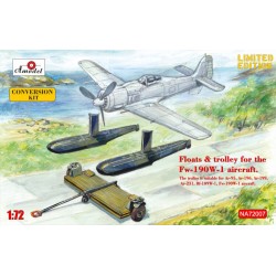 Floats & trolley for Fw-190W-1 fighter 