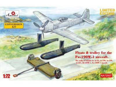 Floats & trolley for Fw-190W-1 fighter 