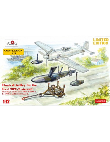 Floats & trolley for Fw-190W-2 fighter 