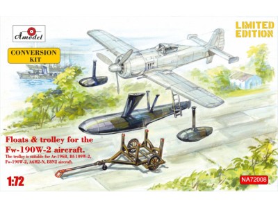 Floats & trolley for Fw-190W-2 fighter 
