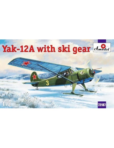 Yakovlev Yak-12A with ski gear 