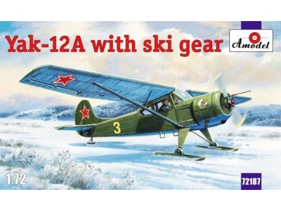 Yakovlev Yak-12A with ski gear 