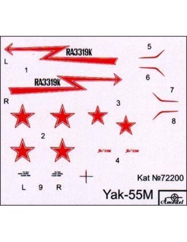 Yak-55M Soviet aerobatic aircraft 