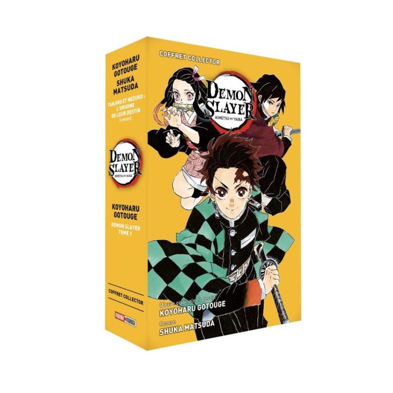 DEMON SLAYER - Tome 1 + roman jeunesse Tome 1 - COFFRET COLLECTOR