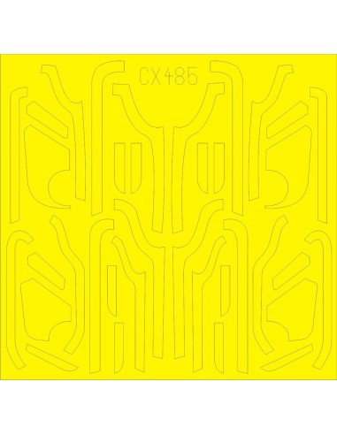 B-17G antiglare panels(VE production)for Airfix 