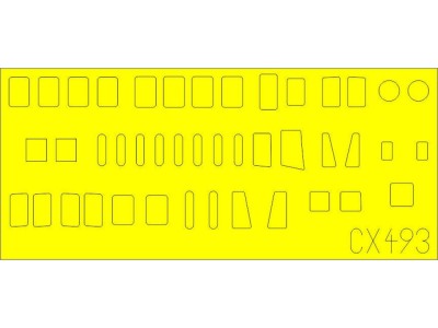 H8K2 Emily fuselage windows for Hasegawa 