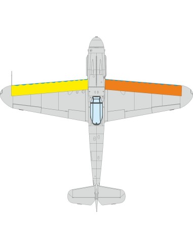 Bf 109G wings leading edge wavy lines 