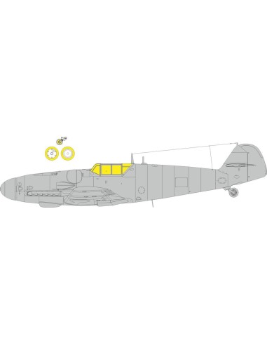 Bf 109G-6 classic canopy  EDUARD 