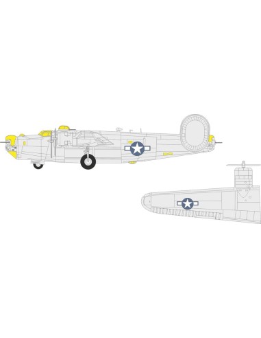 B-24J US national insignia   HASEGAWA 