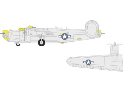 B-24J US national insignia   HASEGAWA 
